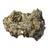Pyrit Schwefelkies mit Quarz Bulgarien ca. 5x4cm