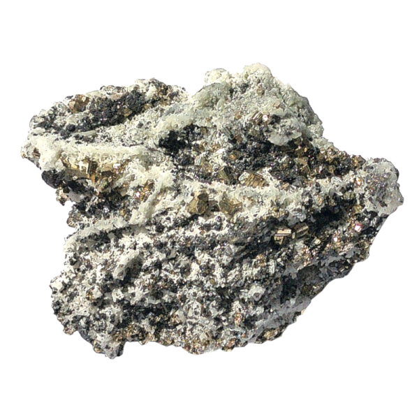 Pyrite with Galenite, Quartz and Calcite Bulgaria approx. 8.5x6cm