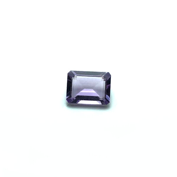 Amethyst violet emerald cut 1.3 Carats 7.9x6.0mm untreated natural