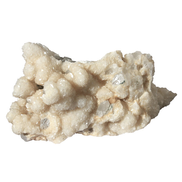 Calcite on Rock Crystal Bulgaria approx. 7.5x4.5cm