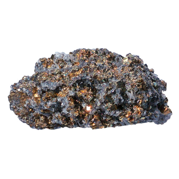 Pyrit Schwefelkies mit Sphalerit, Chalkopyrit und Quarz Bulgarien ca. 5,5x3cm