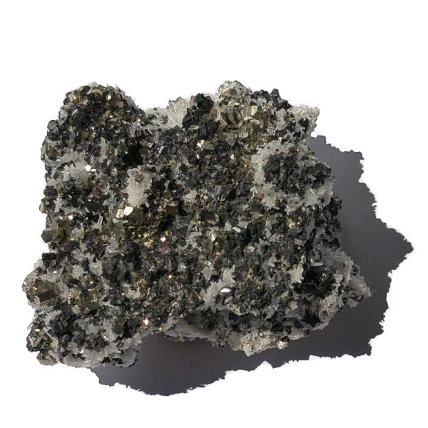 Pyrite with Sphalerite and Quartz Bulgaria approx. 6x5cm