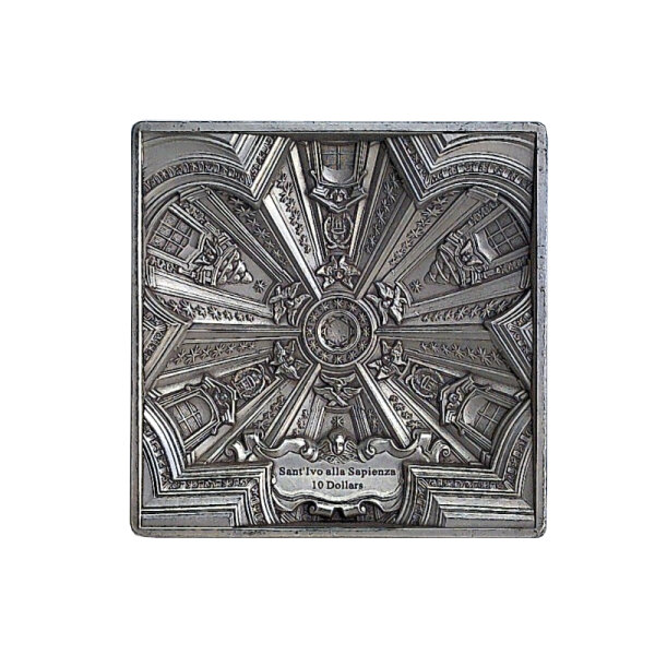10 WS-Dollar Samoa 2021 Dome  the Sant Ivo alla Sapienza 100gr Silber 0.999