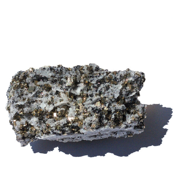 Pyrite with Quartz Bulgaria approx. 7x3.5cm